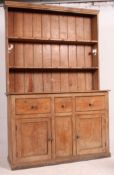 A good Victorian country pine dresser / welsh dresser.