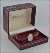 A modern boxed ROTARY ladies wristwatch with spare strap.