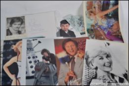 AUTOGRAPHS: A collection of TV & Film related autographs to include;
