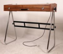 A retro 1970's teak cased and chrome stand VS20 Organ. Measures: 88cm x 96cm x 44cm.