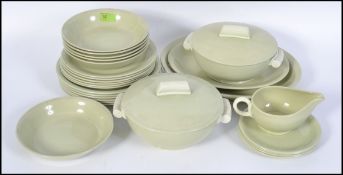 An original Art Deco style Grindleys ' Myrtle Leaf ' dinner service.