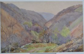 Dorrien-Smith, G; ' Hedden Valley ' English School c1922 framed and glazed watercolour painting.