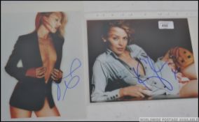 KYLIE MINOGUE; Two 8x10