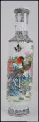 A 20th century Chinese vase adorned with birds of paradise and foliate scenes,