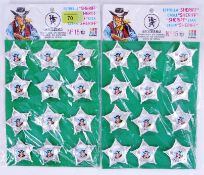 SHERIFF BADGES; Two charming vintage Gon