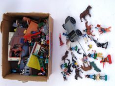 SOLDIERS; A box of assorted Timpo, Brita