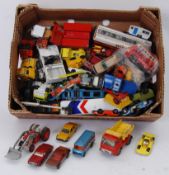 DIECAST: A box of assorted vintage loose