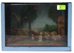 DIORAMA; A small hand made diorama of a