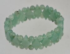 A vintage aventurine expanding bead bracelet. Measureses 18cms approx inside.