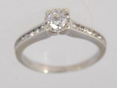 A 9ct white gold hallmarked Sheffield so