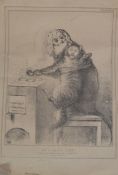 An unusual 1832 lithograph plate - ideal