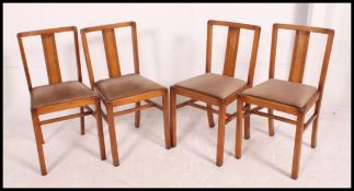 A set of 1940's Art Deco style dining ch