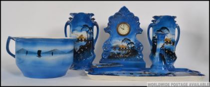 A 20th century Japanese inspired blue a