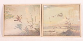 A pair of framed vintage Vernon Ward wil