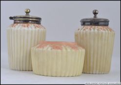 A Locke & Co Worcester condiments set to