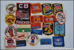 A collection of retro CB 'ER sew on patc