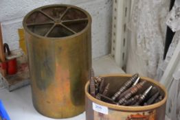 A good collection of nut crackers to include Georgian examples along with a large pot