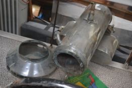 An early to mid 20th century stainless stell hot water still.