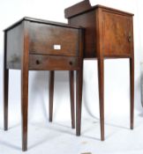 Two Victorian bedside cabinets / pot cupboards