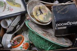 A collection of ceramics to include Wedgwood , Burleigh Wear etc.