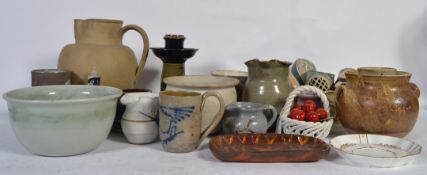 A group of studio pottery to include Dee Clee , West German , Glenshee etc.
