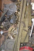 A good collection of furniture spares to include to include bracket , hinges , handles ,