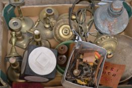 A mixed lot to include candle stick ,