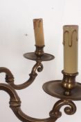 An 19th Century Style Brass Six Branch electric Chandelier.