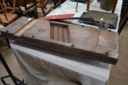 A vintage piece of possibly farm sorting equiptment,