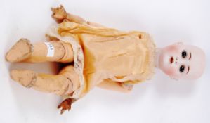 ANTIQUE GERMAN DOLL: An antique 19th century likely German made (possibly Armand Marseille) bisque