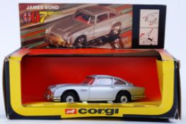 CORGI: A vintage Corgi 271 James Bond diecast model Aston Martin.