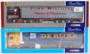 CORGI: Two original Corgi Limited Edition boxed diecast model lorries - CC12001 and CC13204.