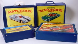 MATCHBOX: A collection of 4x vintage Matchbox diecast model Collectors Cases.