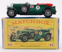 RARE VARIATION MATCHBOX; An original vintage Lesney Matchbox Models Of Yesteryear Y-5 1929 4.