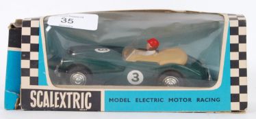 SCALEXTRIC: An original vintage Scalextric C74 Austin Healey 3000 racing car.