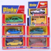 DINKY: A collection of 7x vintage Dinky boxed diecast models, including; 207 Triumph TR7,
