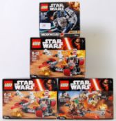 LEGO; A collection of 4x Lego Star Wars boxed sets - 75134 (x2), 75133 and a Microfighters 75128.