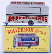 MATCHBOX LESNEY: An original vintage Matchbox Lesney diecast model No. 74 Mobile Canteen.
