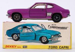 DINKY: An original vintage Dinky Toys 165 diecast model Ford Capri ' With Speedwheels '.