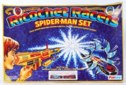 RICOCHET RACERS: An original seldom seen Palitoy Ricochet Racers ' Spiderman Set '.