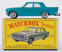 MATCHBOX LESNEY: An original vintage Matchbox Lesney Series diecast model No. 33 Ford Zephyr III.