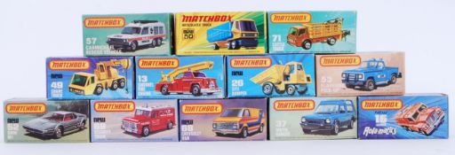 MATCHBOX; A collection of 12x assorted Matchbox diecast models, box numbers; 50, 49, 16 Rola Matics,