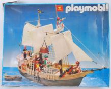 PLAYMOBIL; An original 1980's Made In West Germany Playmobil 3550 ' Pirate Ship ' playset.