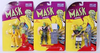 THE MASK; A collection of 3x Toy Island ' The Mask ' carded action figures.