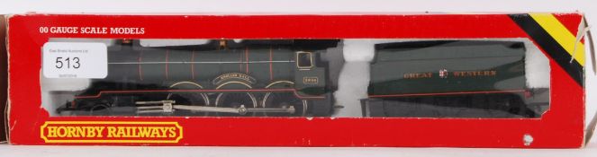 HORNBY: An original Hornby 00 gauge R761 GWR Kneller Hall railway trainset locomotive and tender.