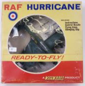 KEILKRAFT: A vintage Keilkraft made ' Ready To Fly ' RAF Hurricane model with engine.