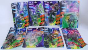 ALIENS: A collection of 8x original Kenner made ' Aliens ' carded action figures.