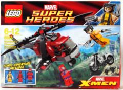 LEGO: An original Lego set 6866 Wolverine's Chopper Showdown set.