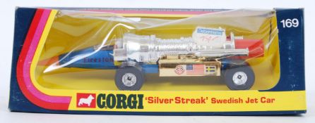 CORGI: An original vintage Corgi diecast model 169 ' Silver Streak Swedish Jet Car '.