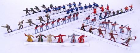 PLASTIC SOLDIERS: A collection of Crescent and other painted plastic model figures / soldiers to